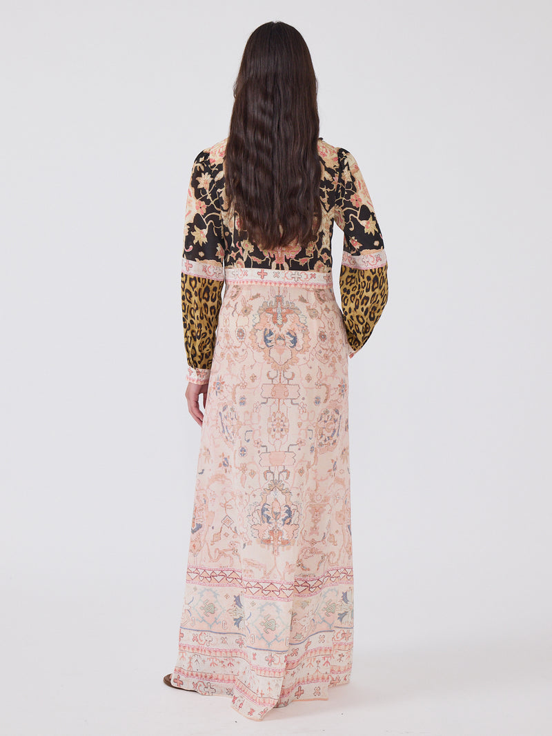 Desert Loom Silk Shirt Dress Multi