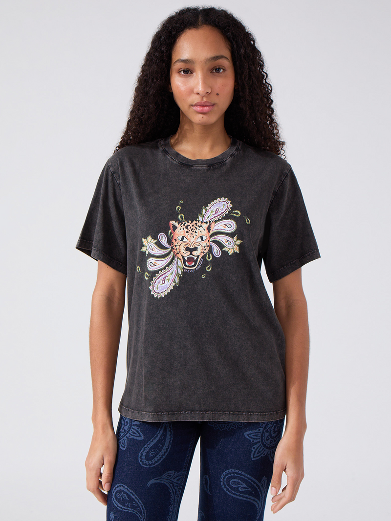 Enchanted Leopard T-Shirt Grey