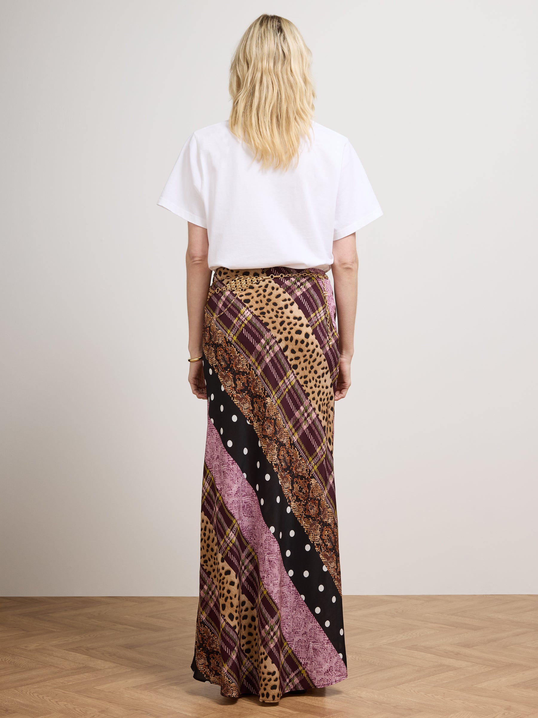 Edie Silk Skirt Multi