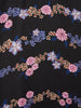 Floral Chain Handkerchief Hem Silk Midi Dress