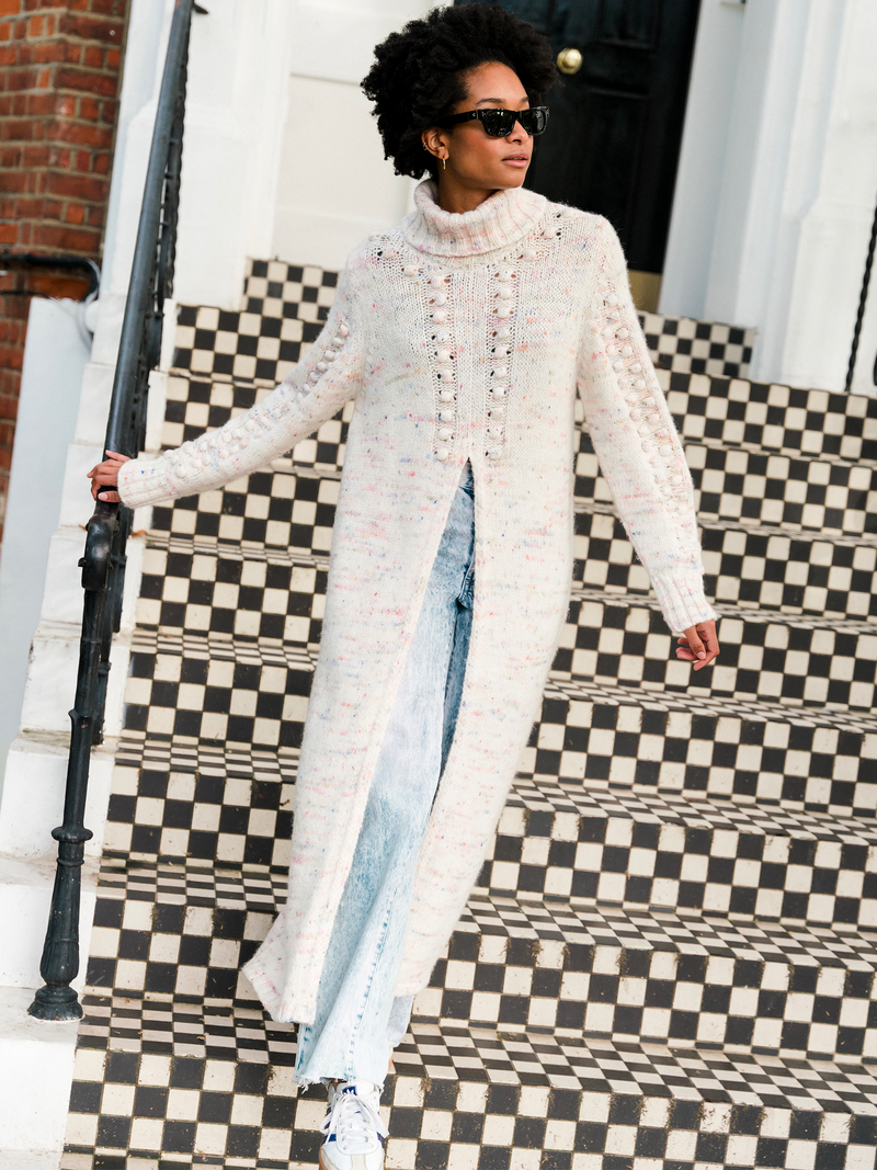 Longline split front jumper hotsell