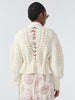 Gloria Embroidered Alpaca Cardigan Ecru