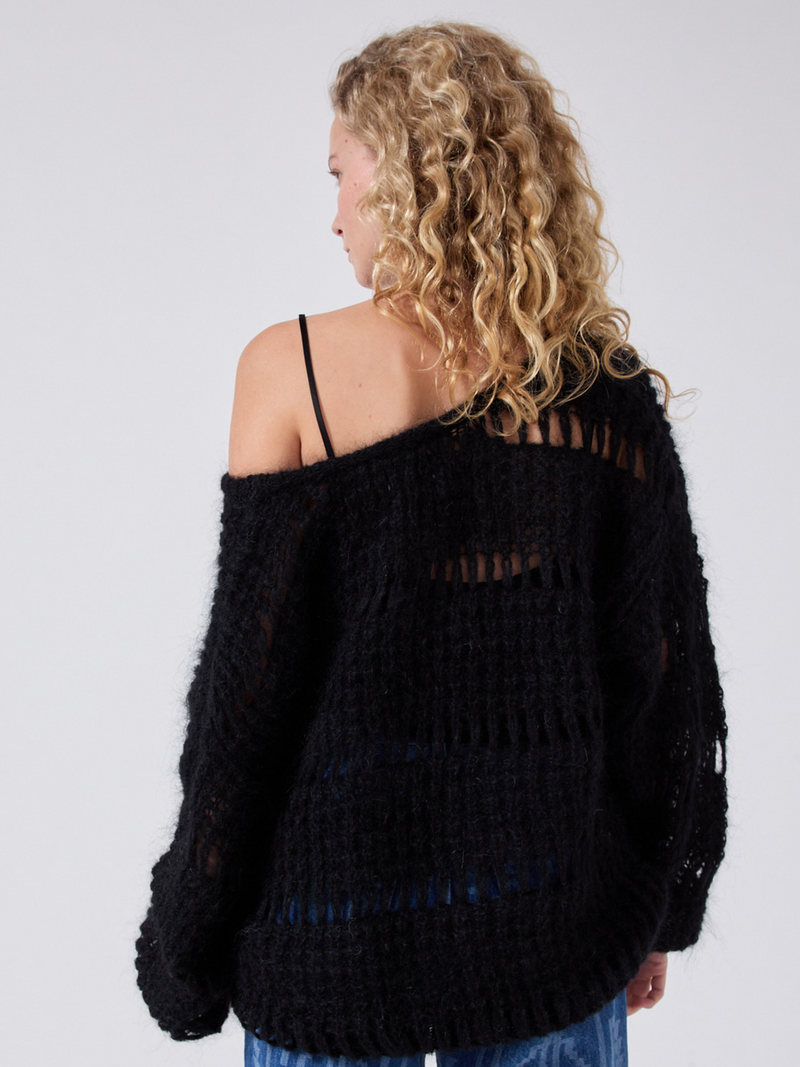 GWEN ALPACA JUMPER BLACK