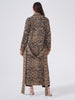 Hari Merino Jacquard Smoking Robe Camel