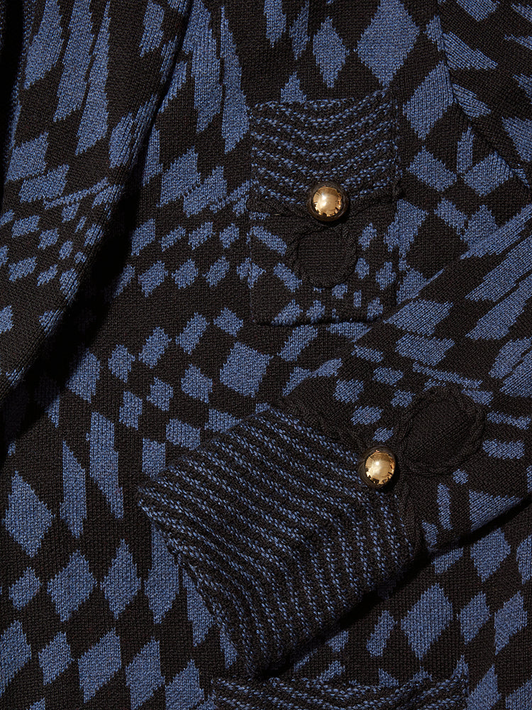 Hari Merino Coat Blue