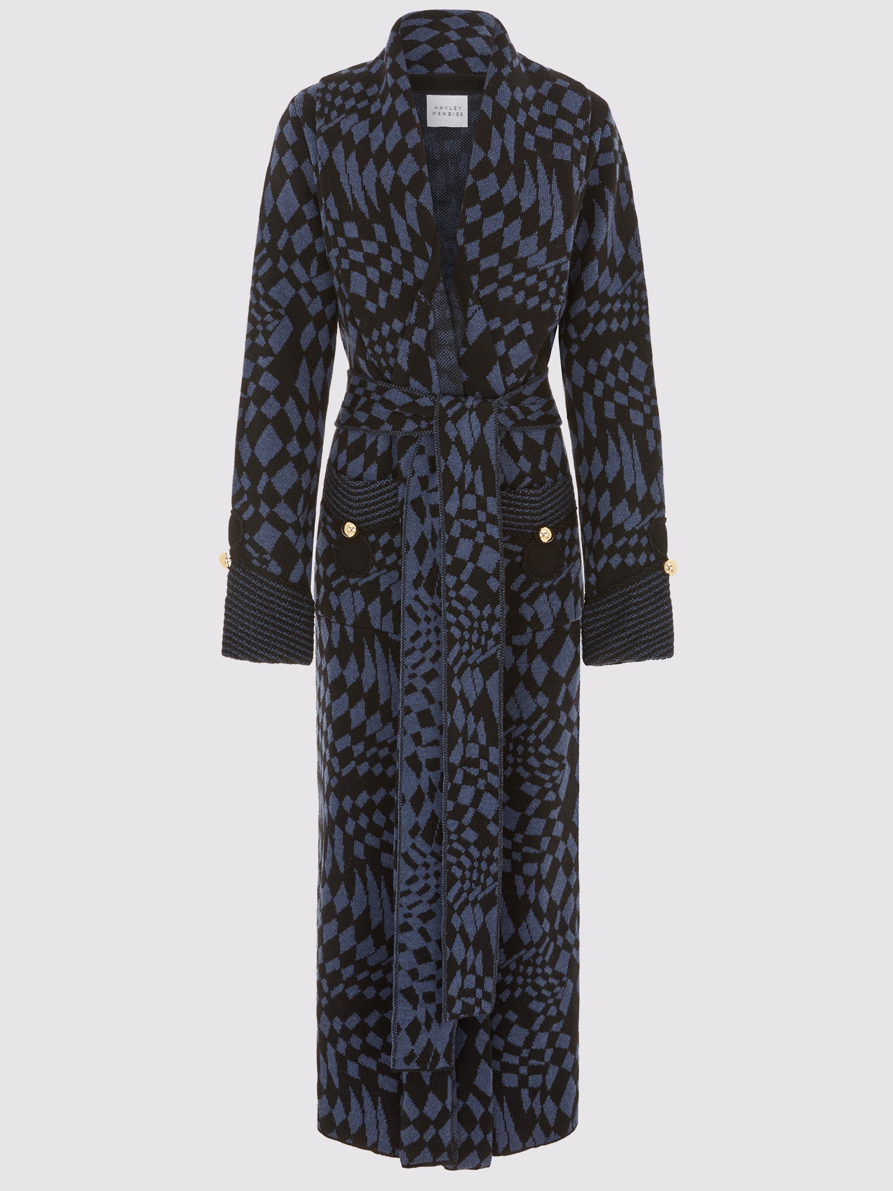 Hari Merino Coat Blue
