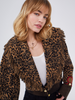 Hari Leopard Merino Jacquard Bomber Brown