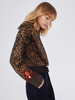 Hari Leopard Merino Jacquard Bomber Brown