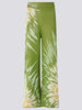 Tie Dye Jacquard Wide Leg Trousers Cactus Green