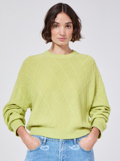 Janis Cashmere Jumper Chartreuse