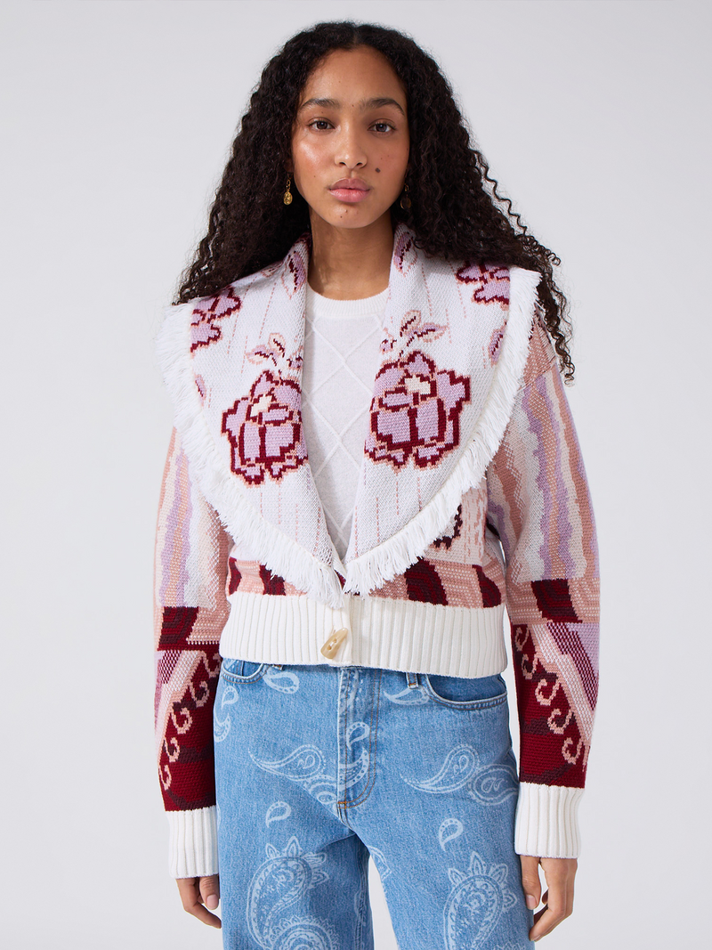 Tibetan Tiger Merino Bomber Cream