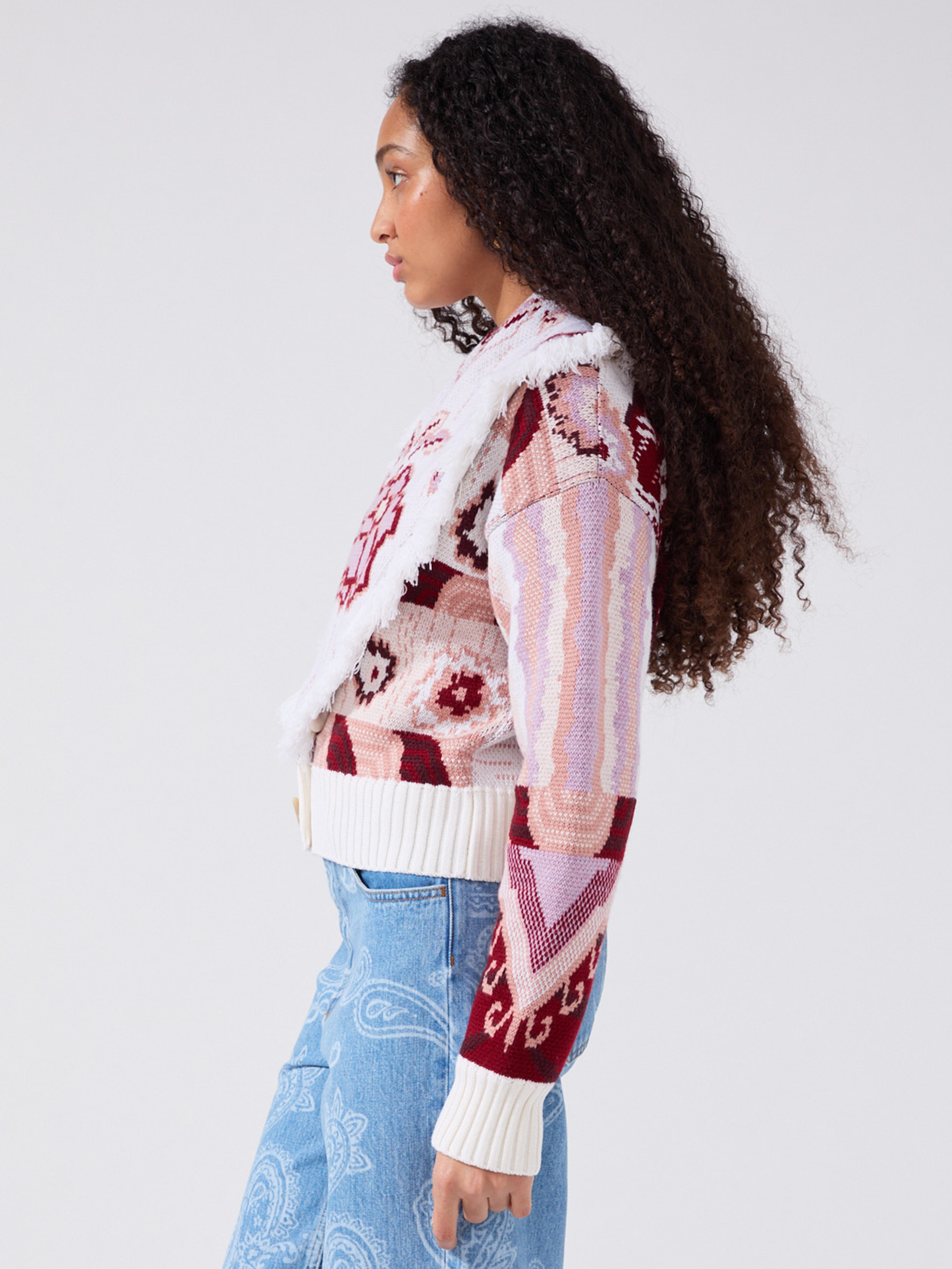 Tibetan Tiger Merino Bomber Cream