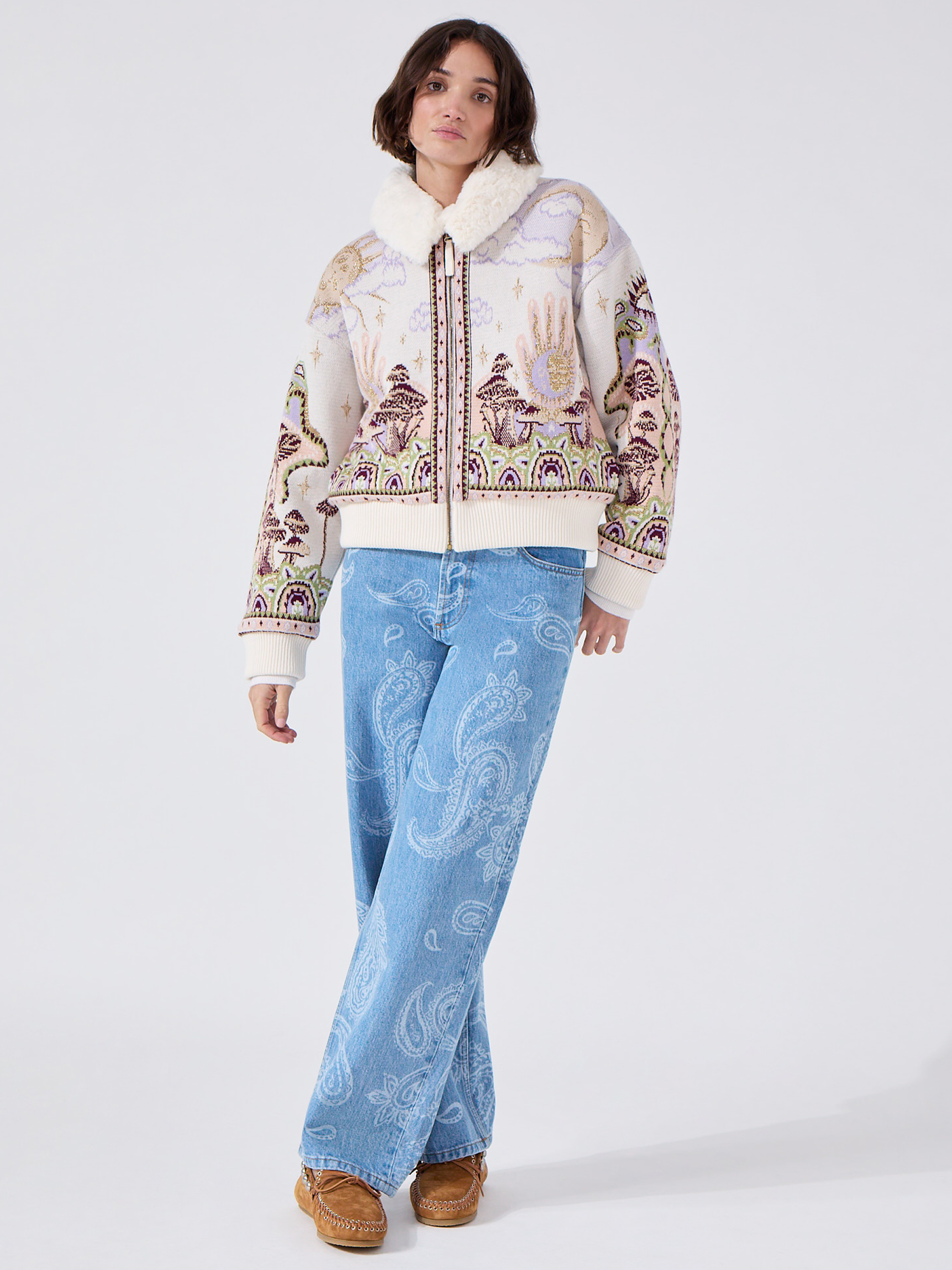 Written In The Stars Bomber Cream