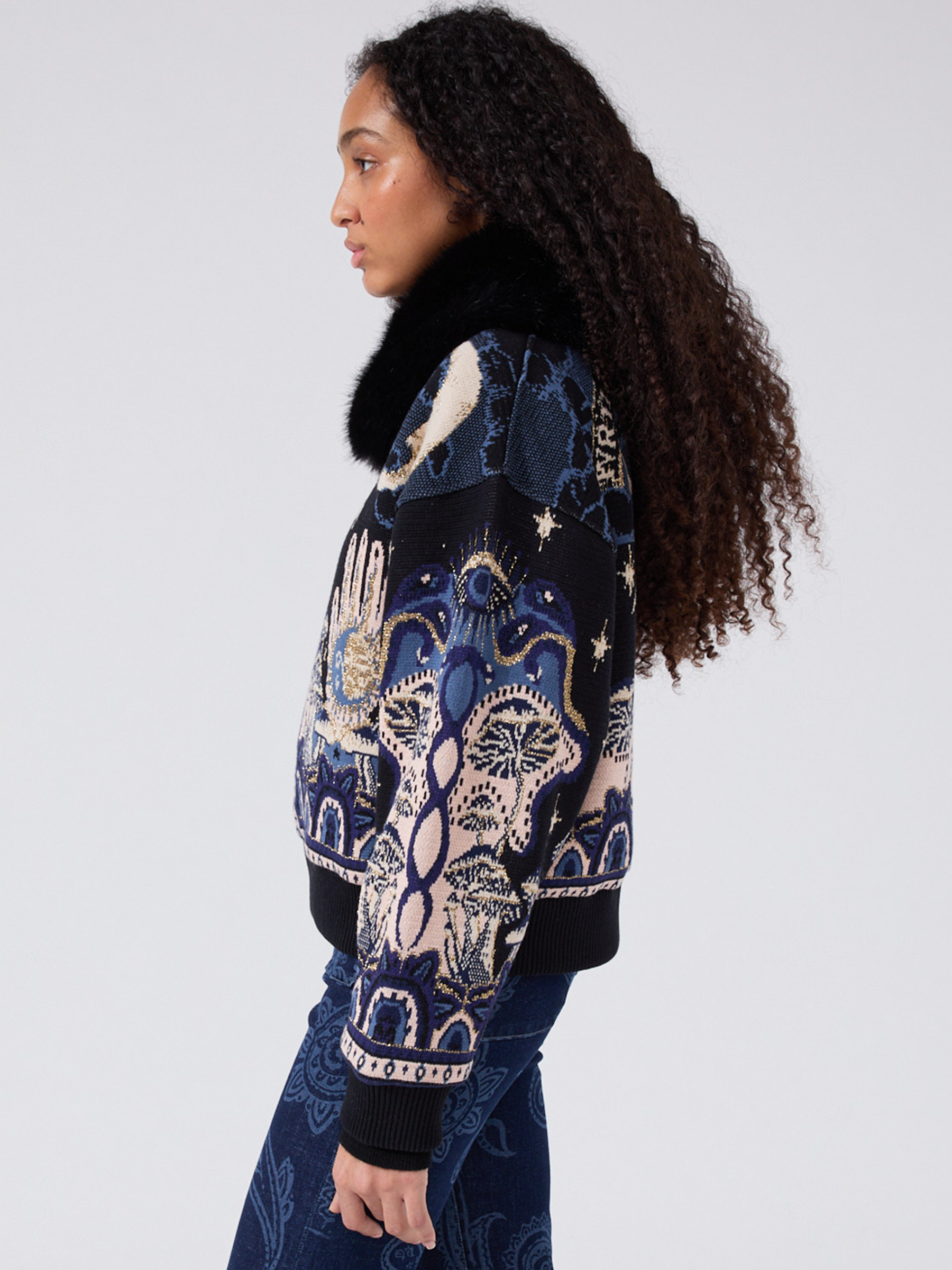 Written In The Stars Bomber Black – Hayley Menzies Written In The Stars Bomber Black – Hayley Menzies