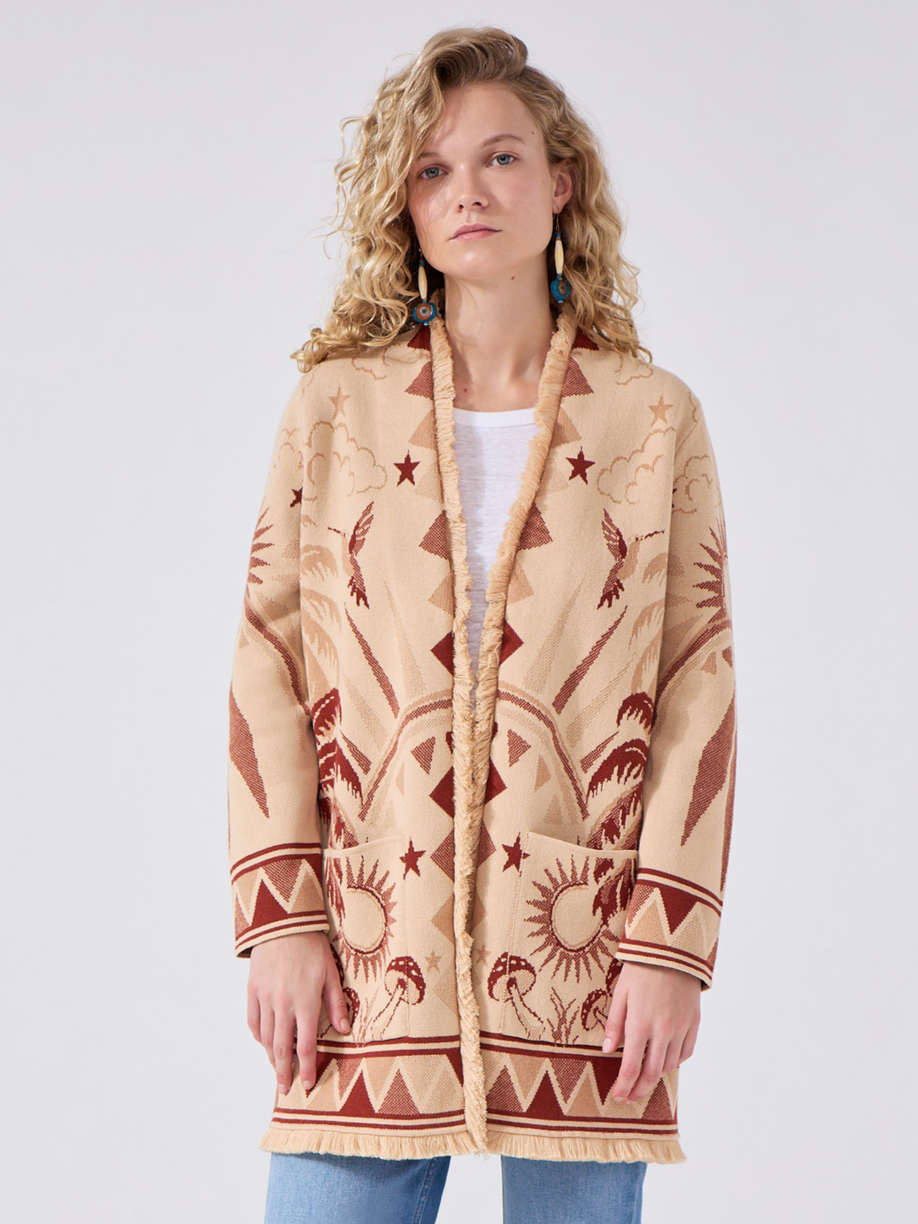 Magic Leopard Cardigan Camel