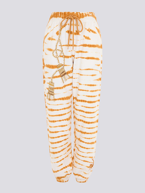 Janis Joggers Tie Dye Ochre