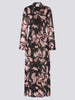 Jimi Silk Jacquard Shirt Dress Black