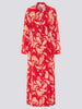 Jimi Silk Shirt Dress Red