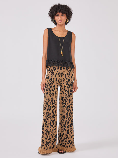 Cosmic Cat Knitted Trouser