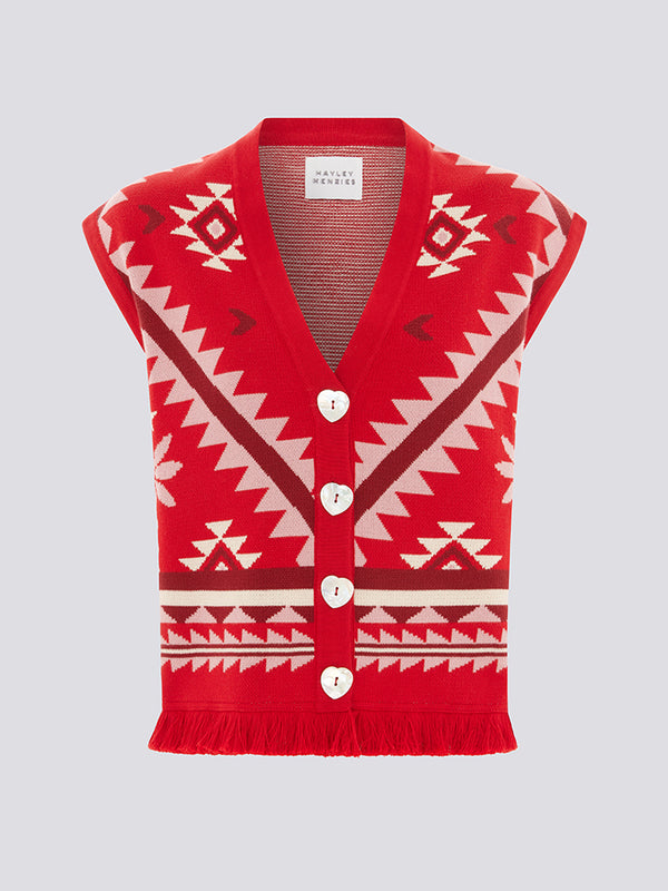 Sundance Waistcoat Red