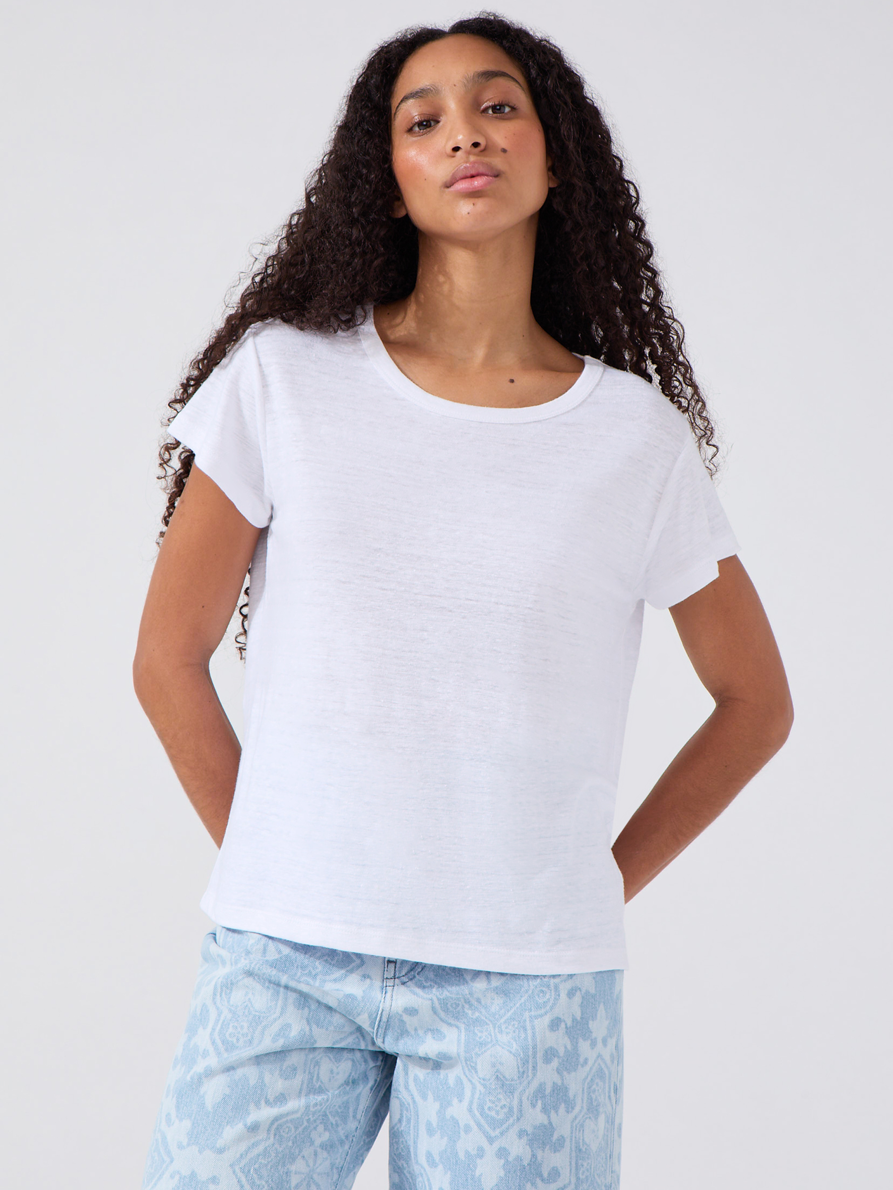 Linen T-Shirt White