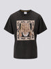 Lotus Tiger Printed T-Shirt Acid Wash Grey