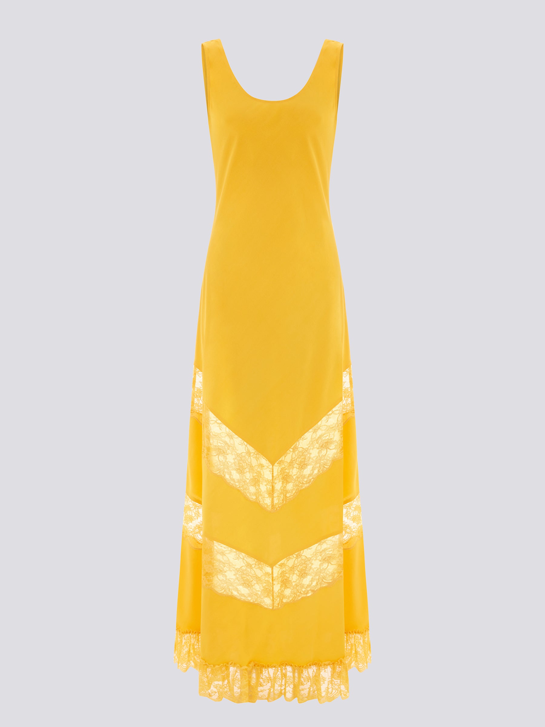 ochre silk dress Ochre Yellow Flared Shift Dress XS