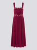 Courtney Silk Dress Magenta