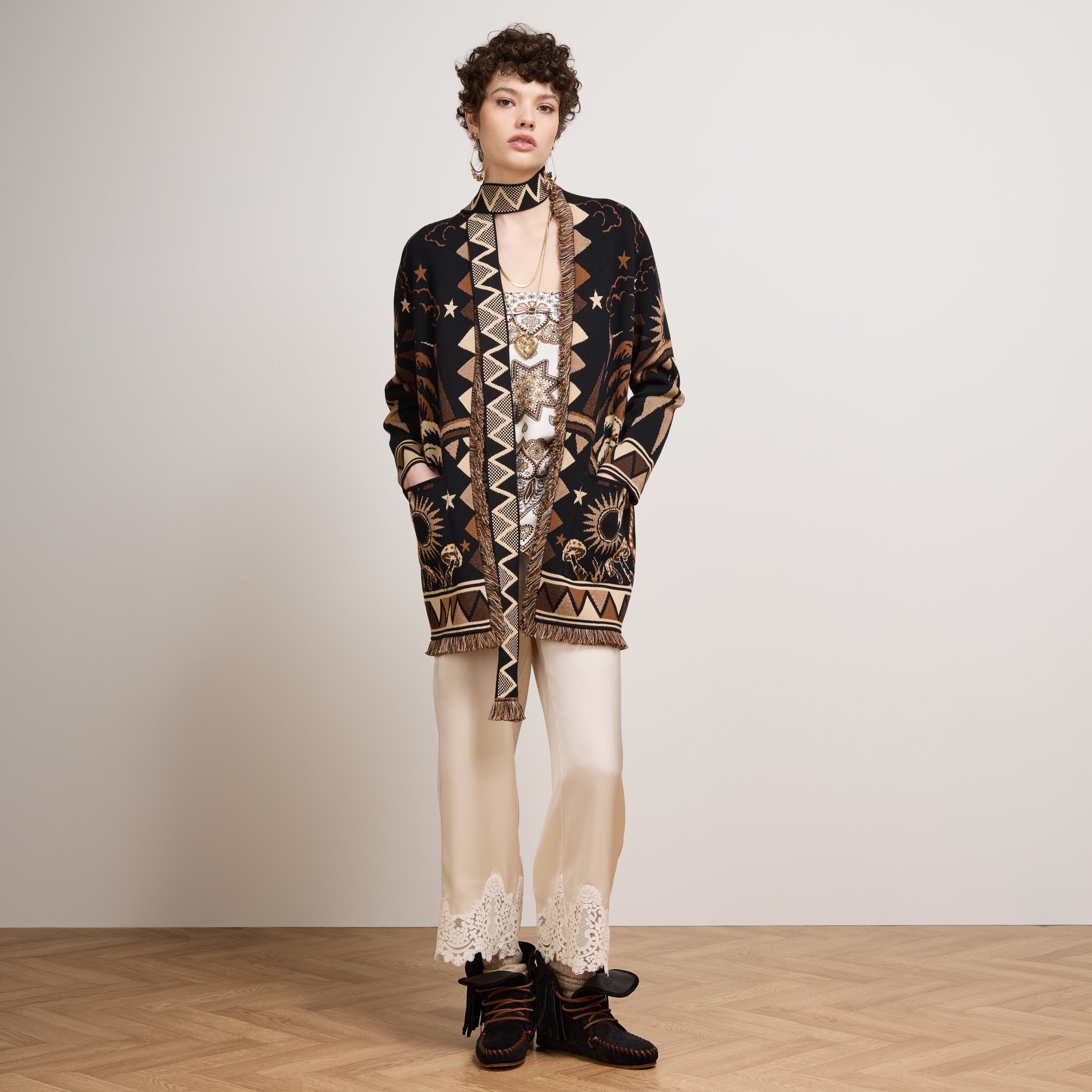 Magic Leopard Cardigan Black – Hayley Menzies