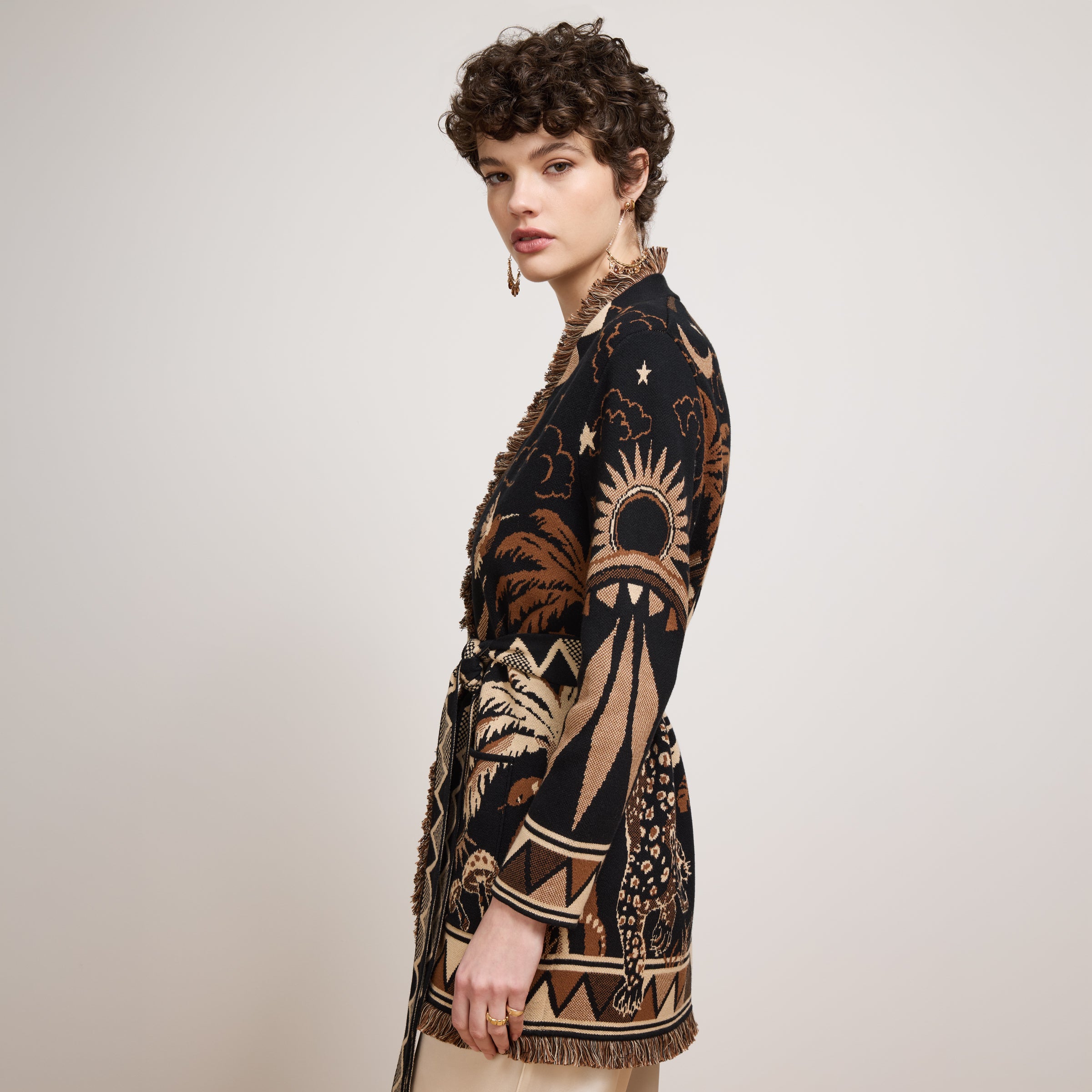 Magic Leopard Cardigan Black – Hayley Menzies