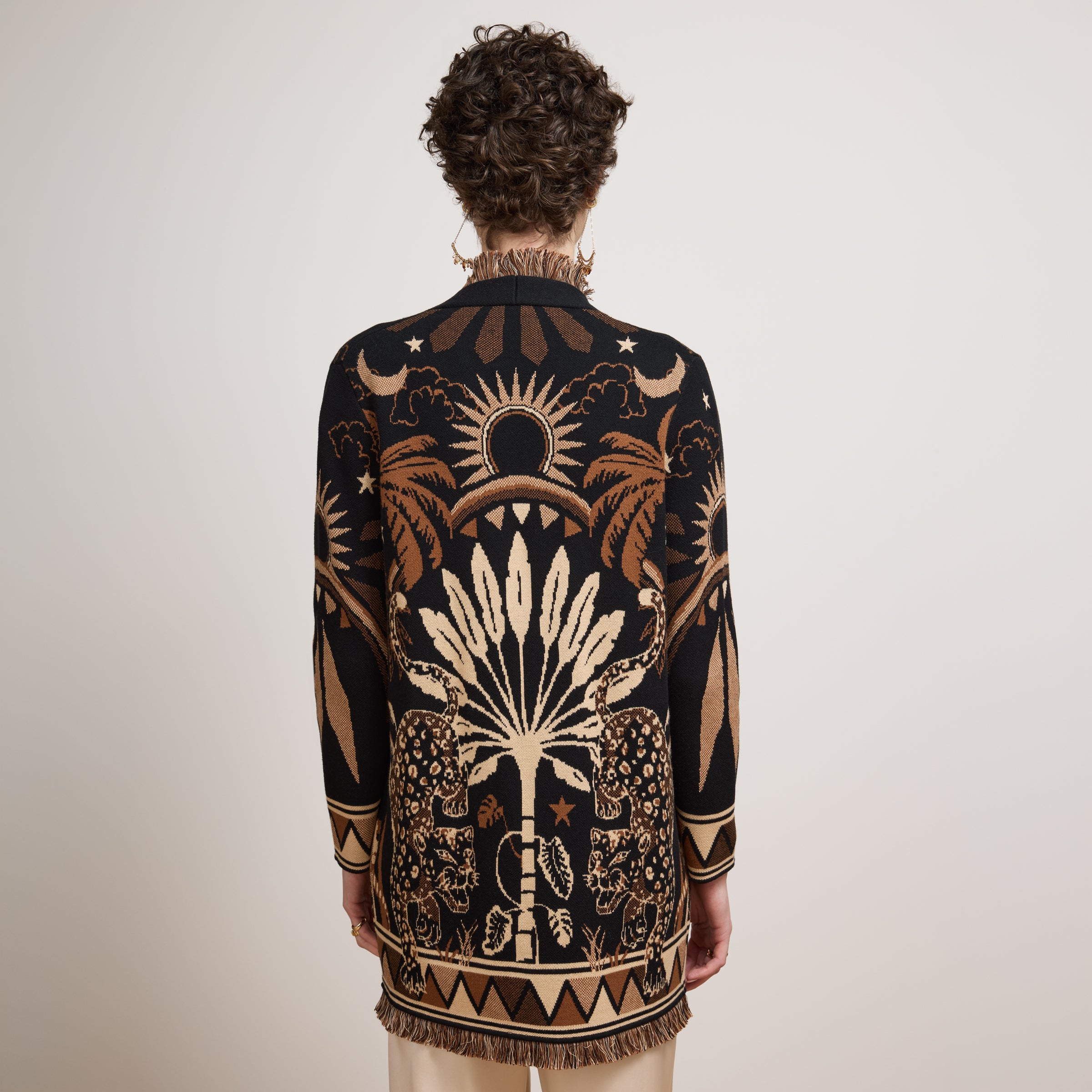 Magic Leopard Cardigan Black – Hayley Menzies