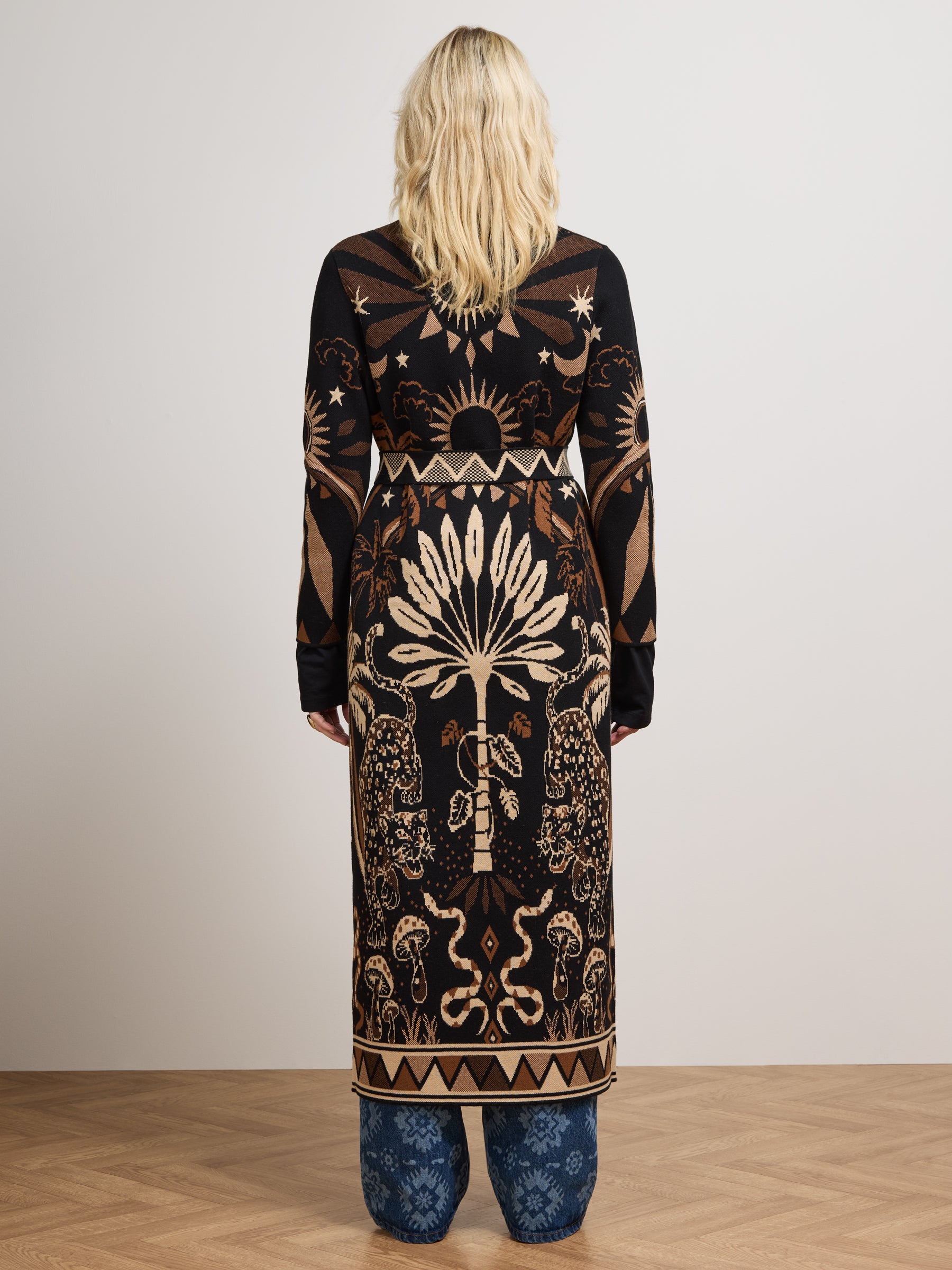 Magic Leopard Duster Black