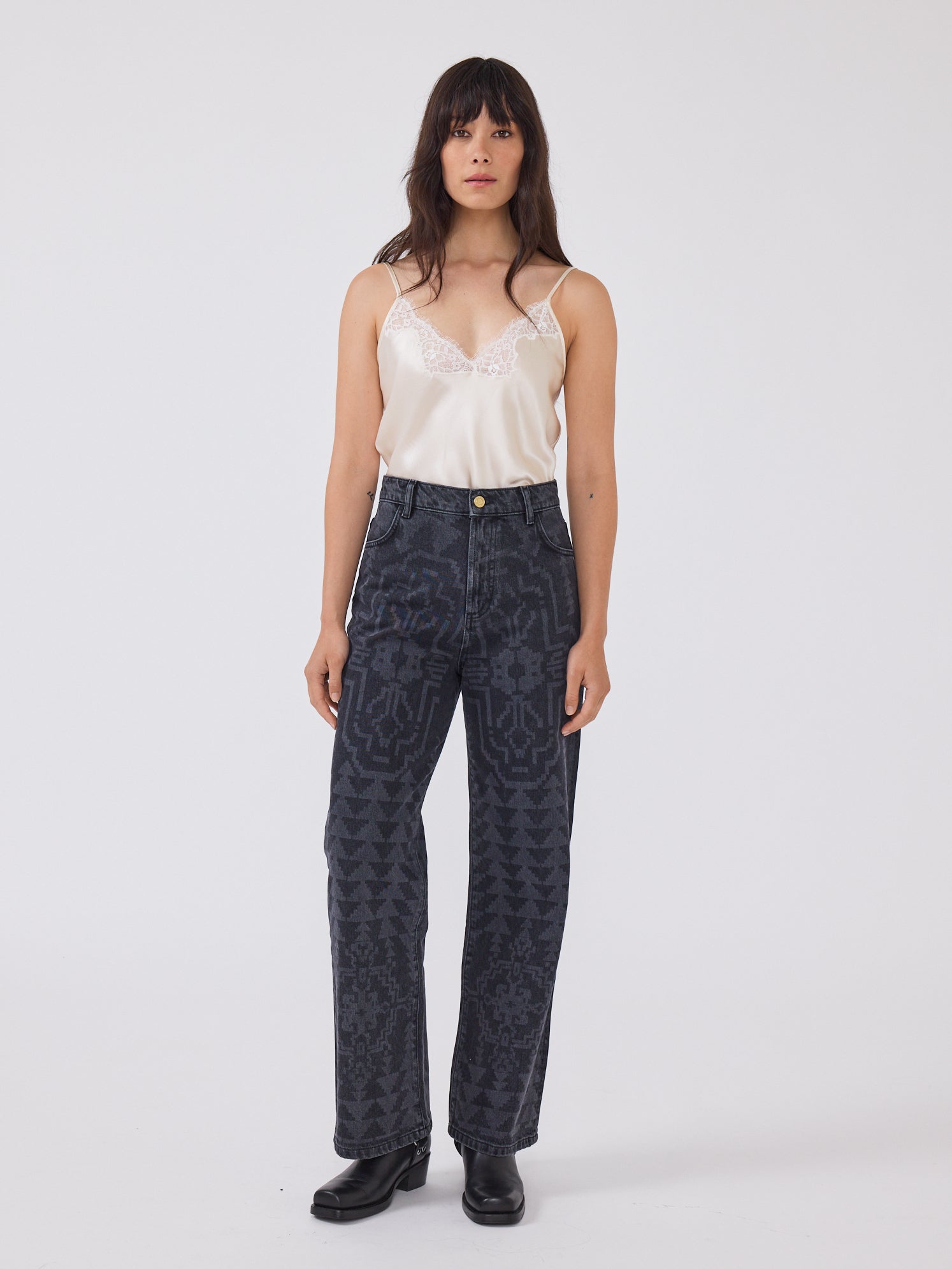 Marley Wide Leg Jeans Black