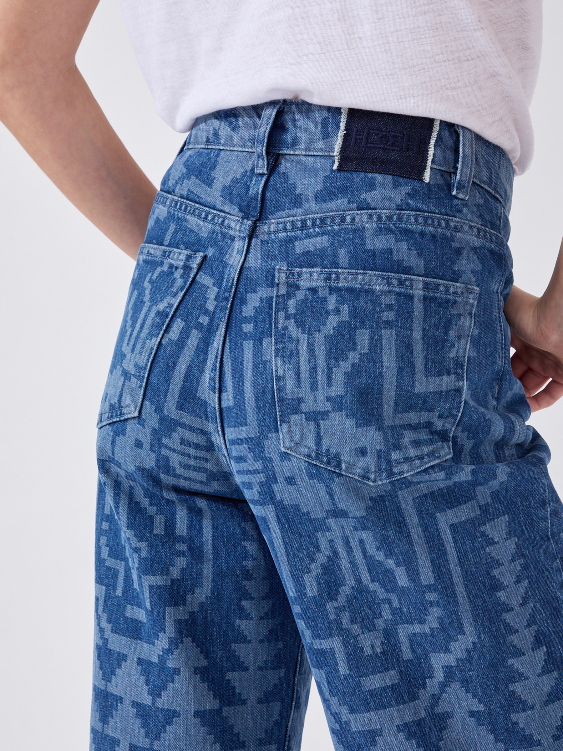 Marley Cropped Wide Leg Jeans Blue