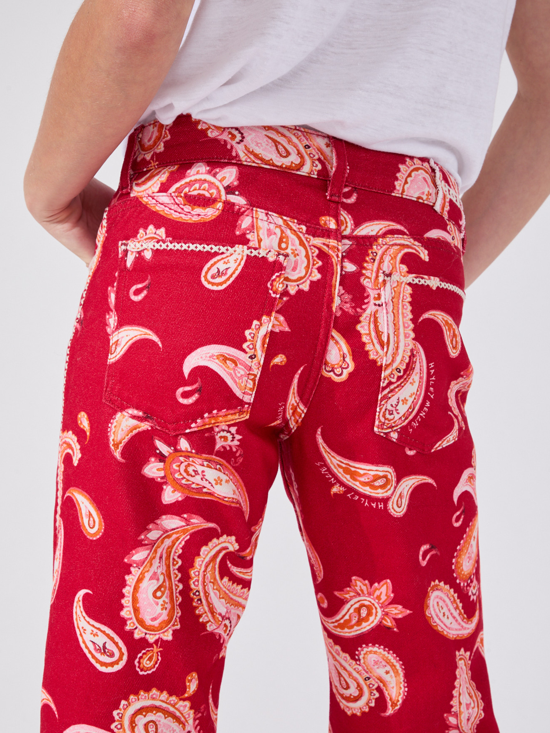 Jimi Straight Leg Jeans Red