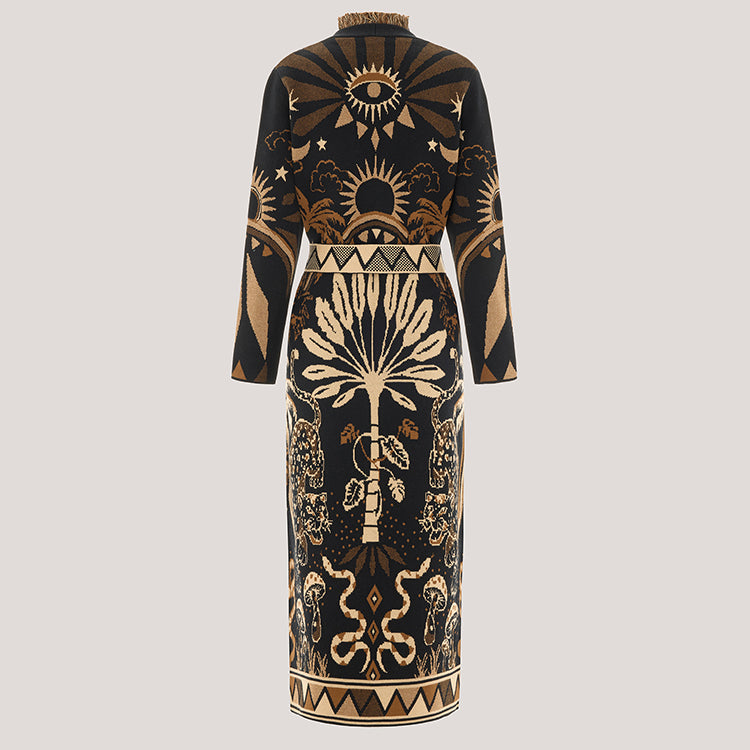 Magic Leopard Duster Black