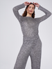 Moonshine Sequin Knit Top Grey