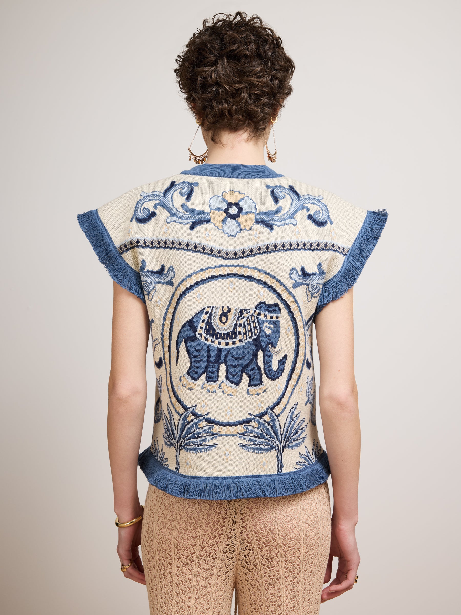 Nandita Waistcoat Blue