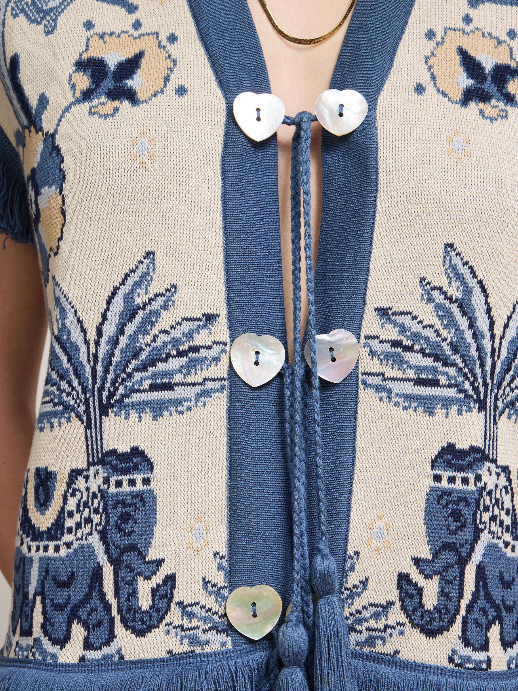 Nandita Waistcoat Blue