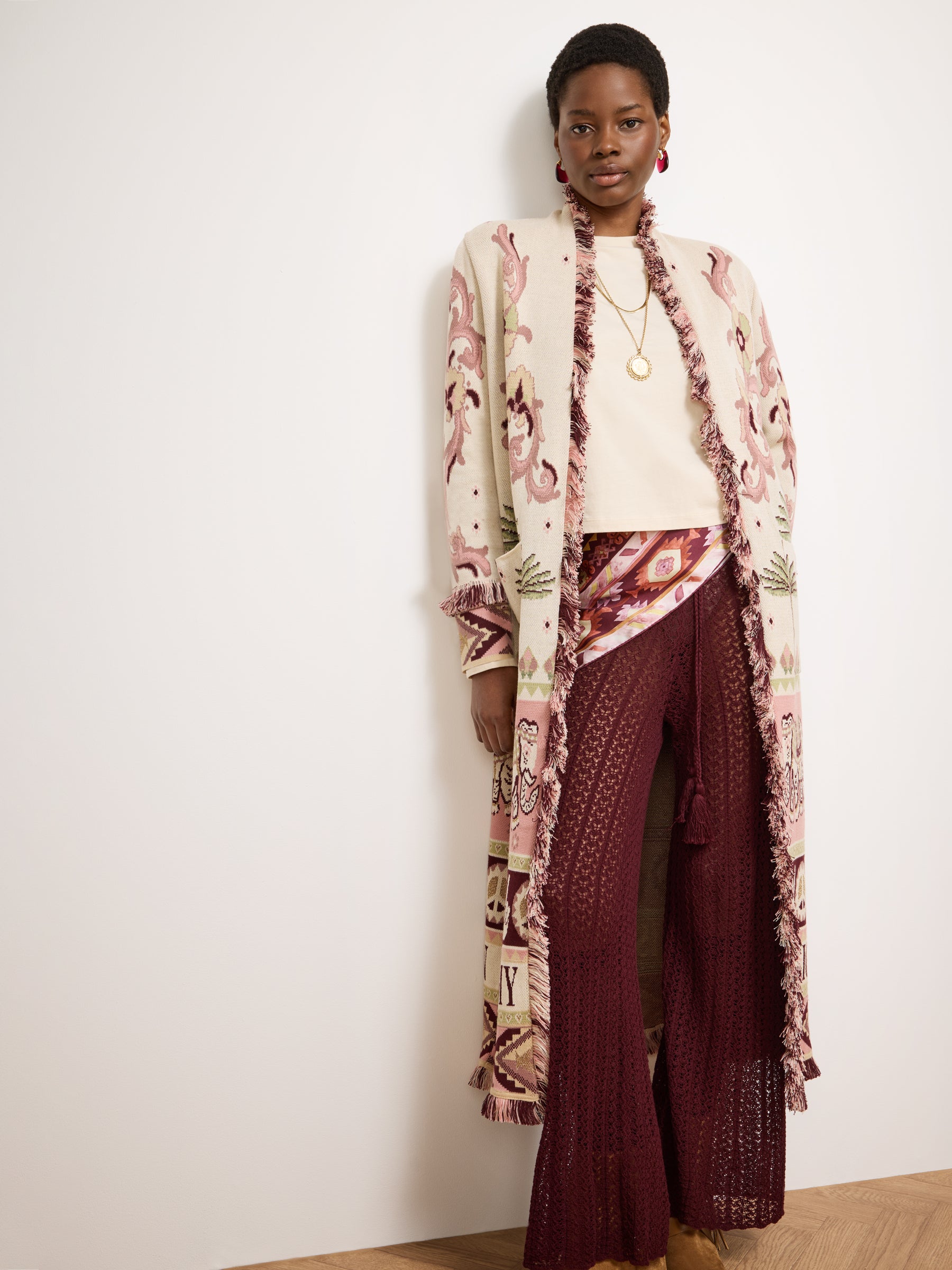 Nandita Duster Pink