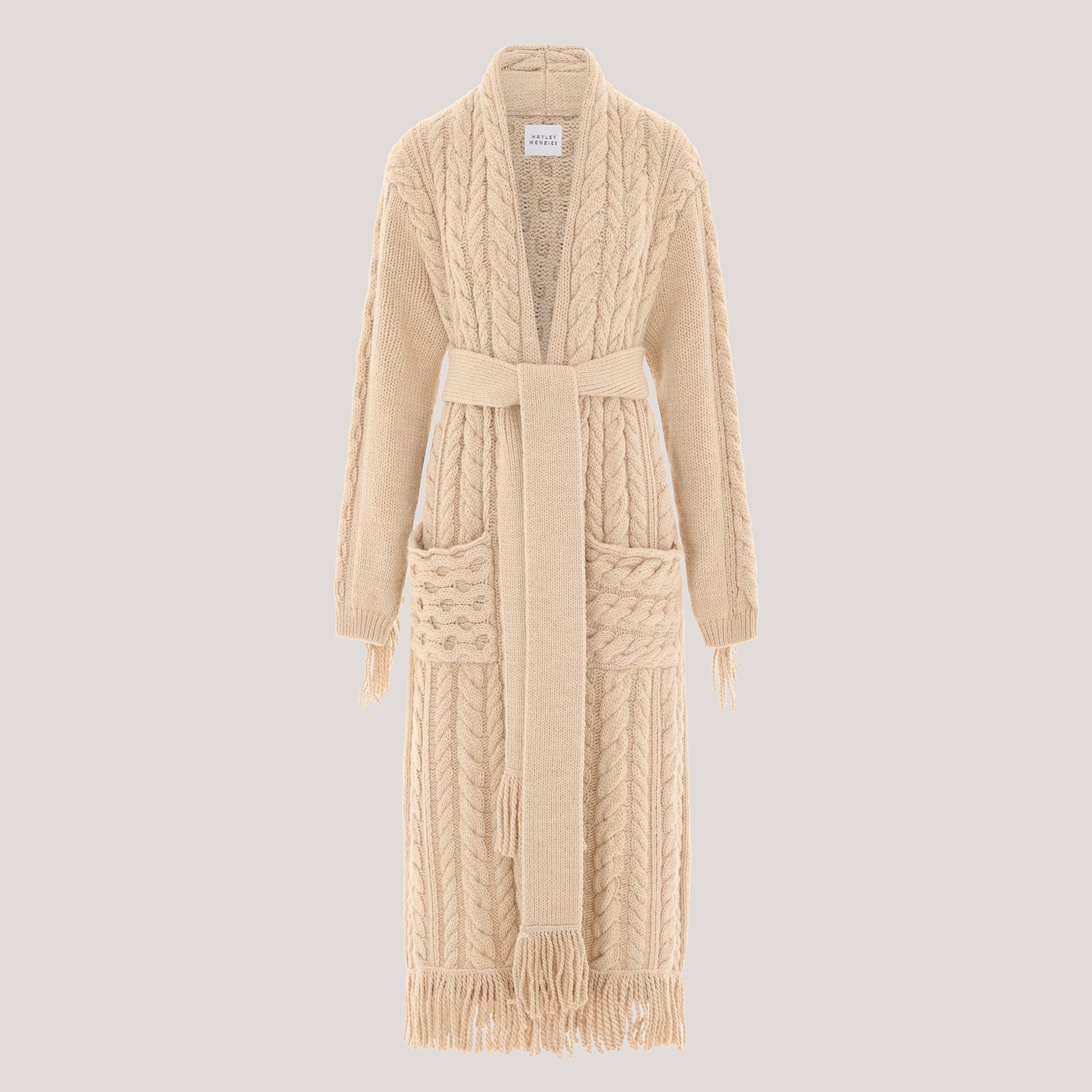 Avni Long Cardigan Ecru