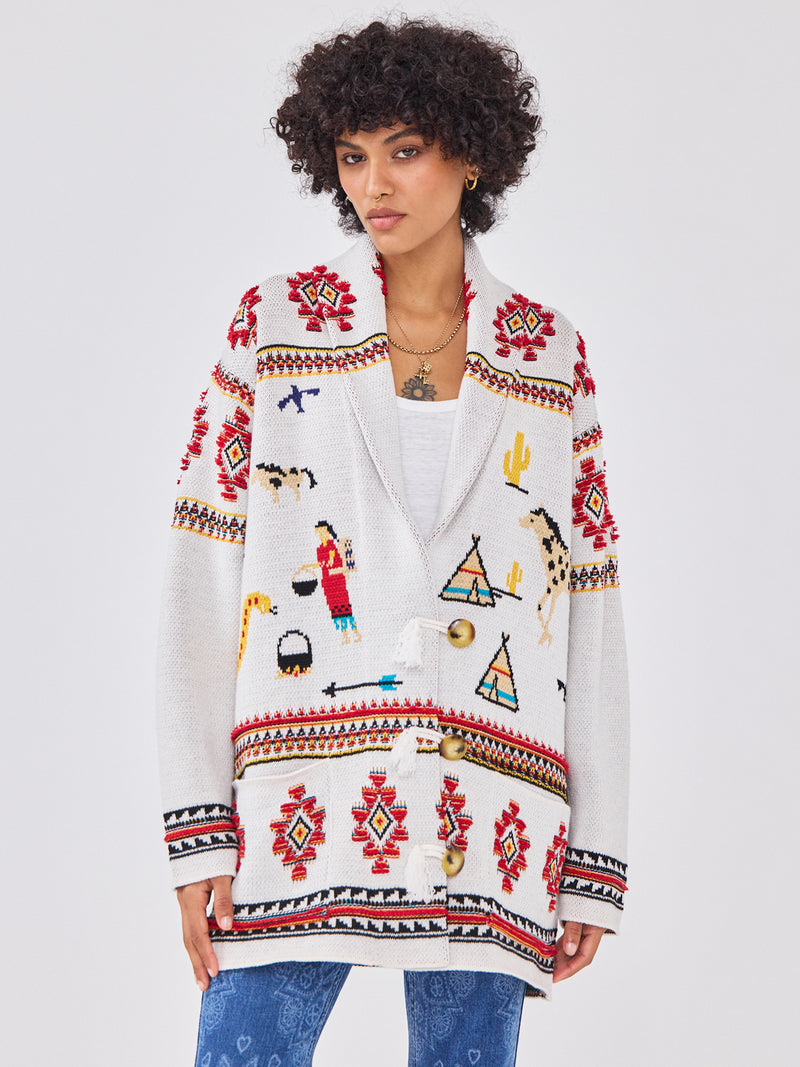Nomadic Tapestry Cardigan Cream
