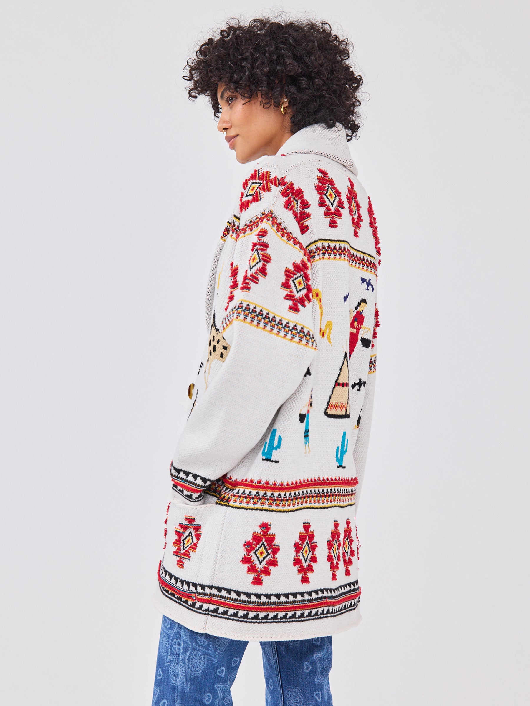 Nomadic Tapestry Cardigan Cream – Hayley Menzies