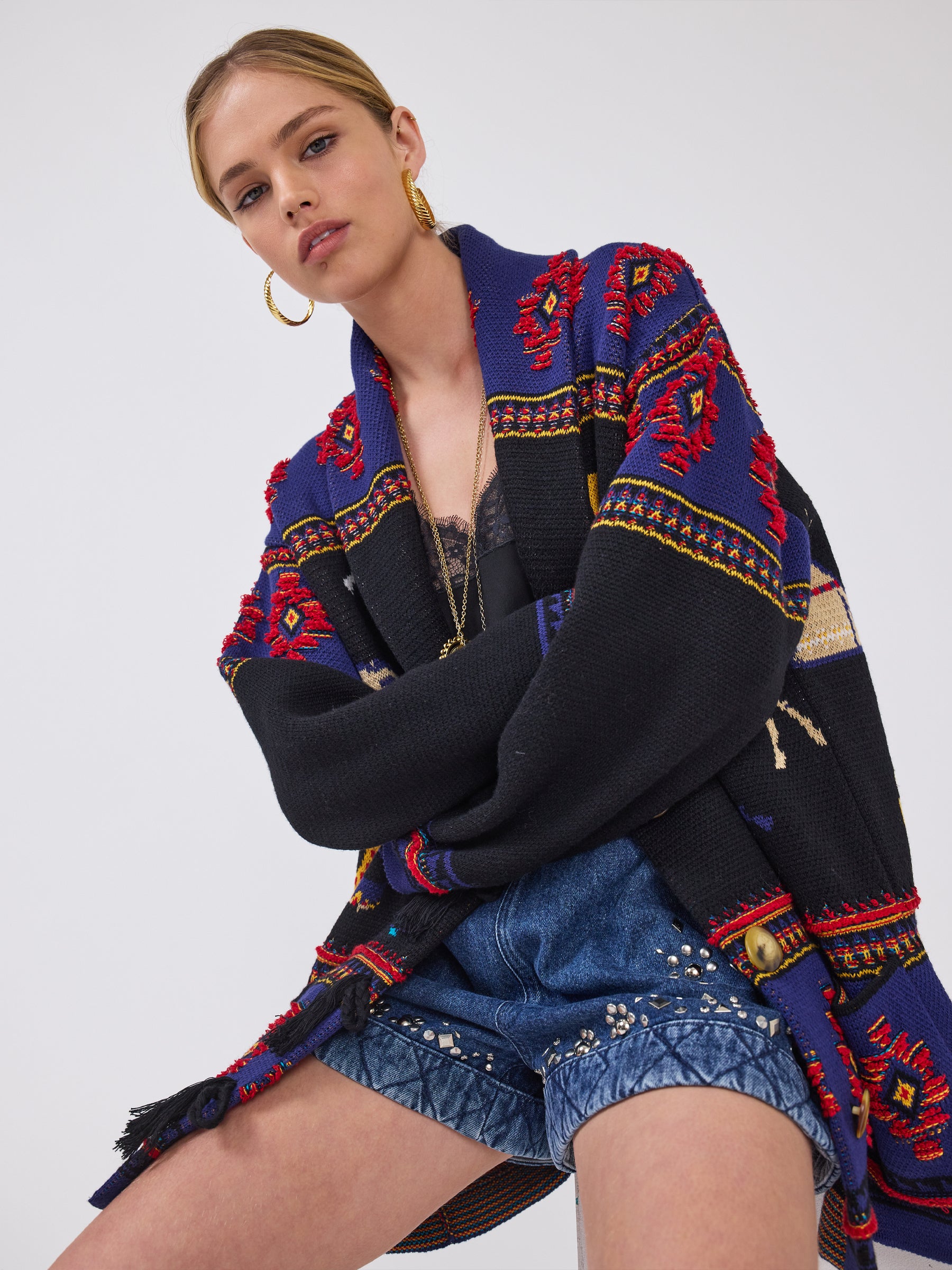 Nomadic Tapestry Cardigan Black