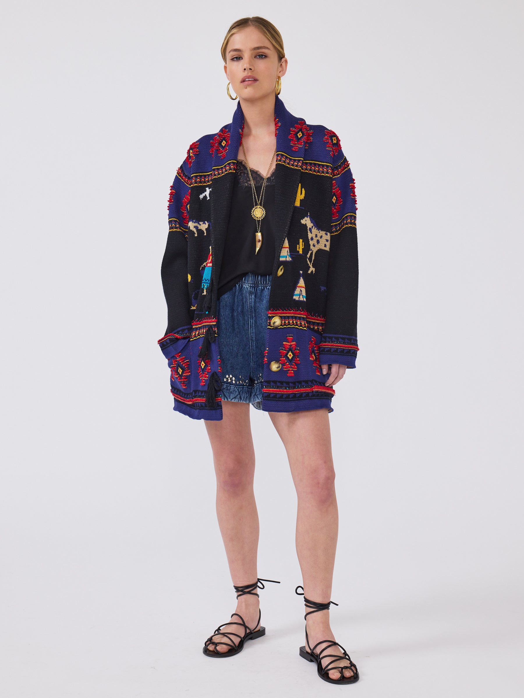 Nomadic Tapestry Cardigan Black