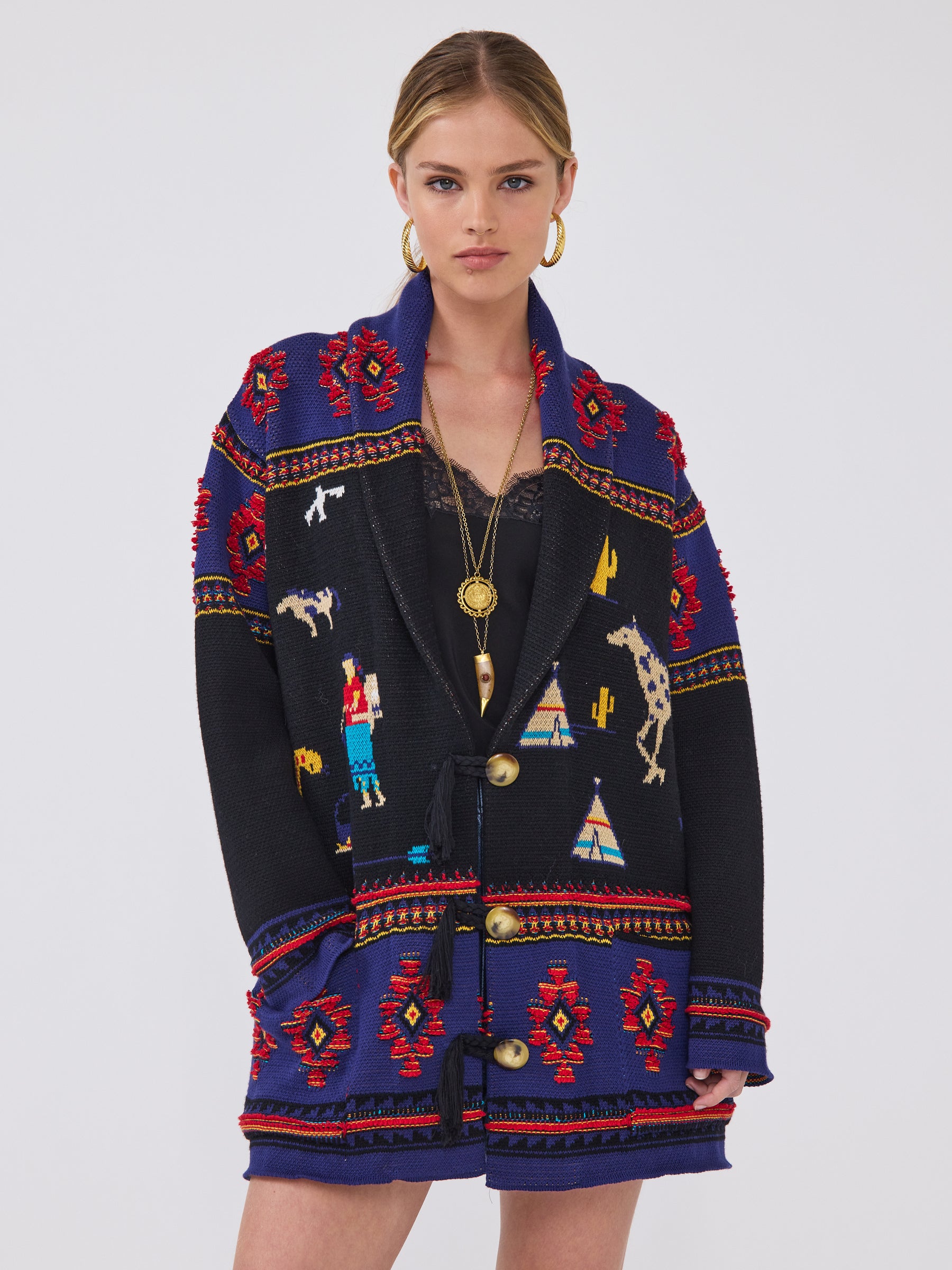 Nomadic Tapestry Cardigan Black