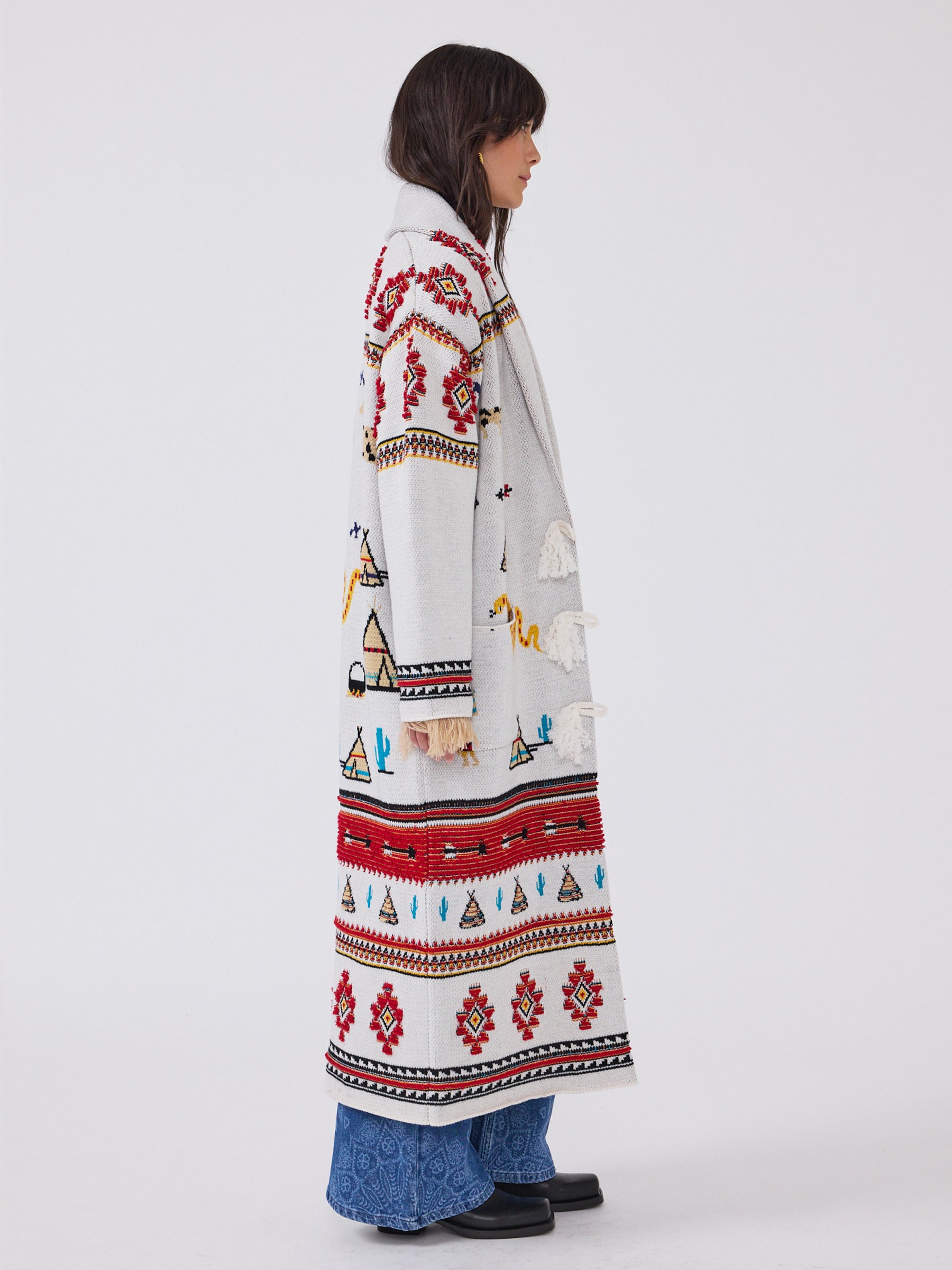 Nomadic Tapestry Coat Cream