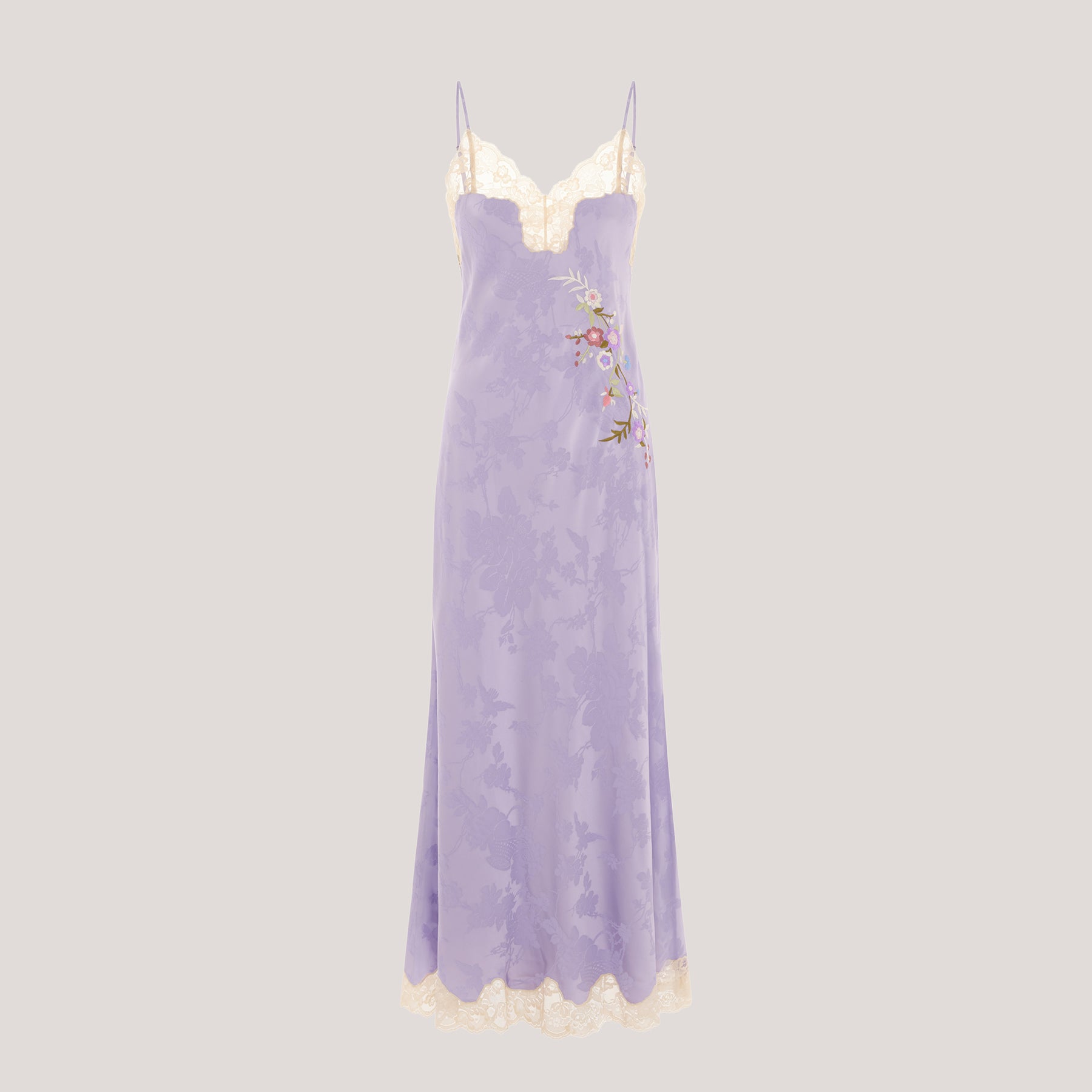 Olsen Satin Slip Dress Lilac
