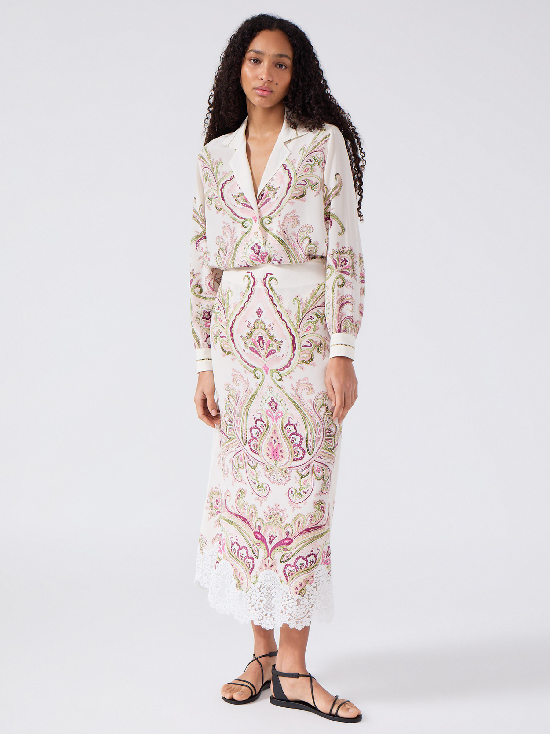 Jimi Silk Shirt Cream