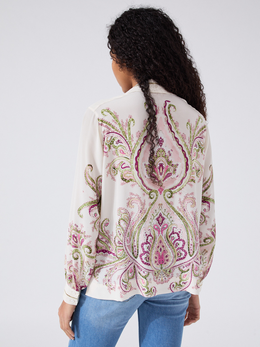 Jimi Silk Shirt Cream